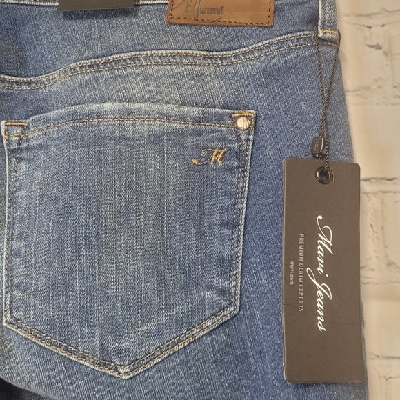 Mavi Alexa Ankle Mid Rise Women's Skinny Jeans Medium Washed - Size 28 - Picture 3 of 4